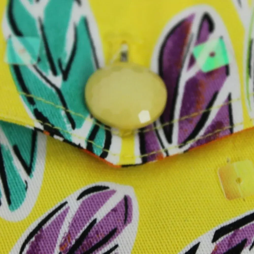 REDD Jeans Vintage Psychedelic New Wave Jacket Bright Sequins Size 8 - Picture 9 of 11